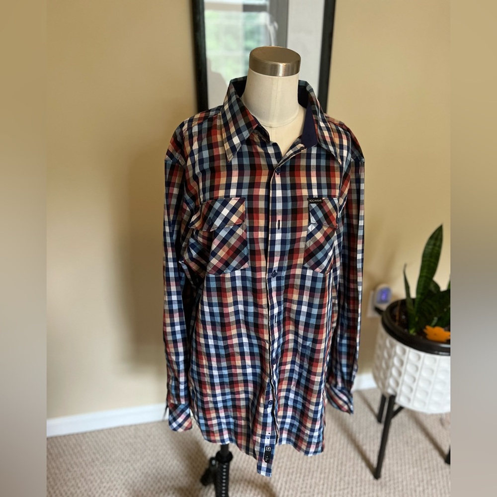 ROCAWEAR Mens long sleeve shirt, size large